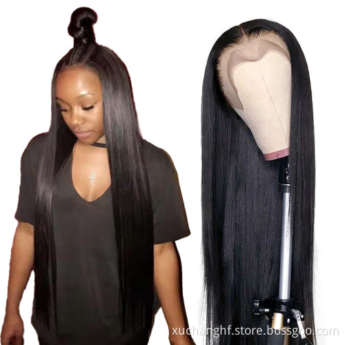 Wholesale 50 Inch Transparent Lace Wig For Black Women,Lacefront Deep Wave Wig Human Hair,Swiss 13x4 13x6 Hd Lace Frontal Wig
